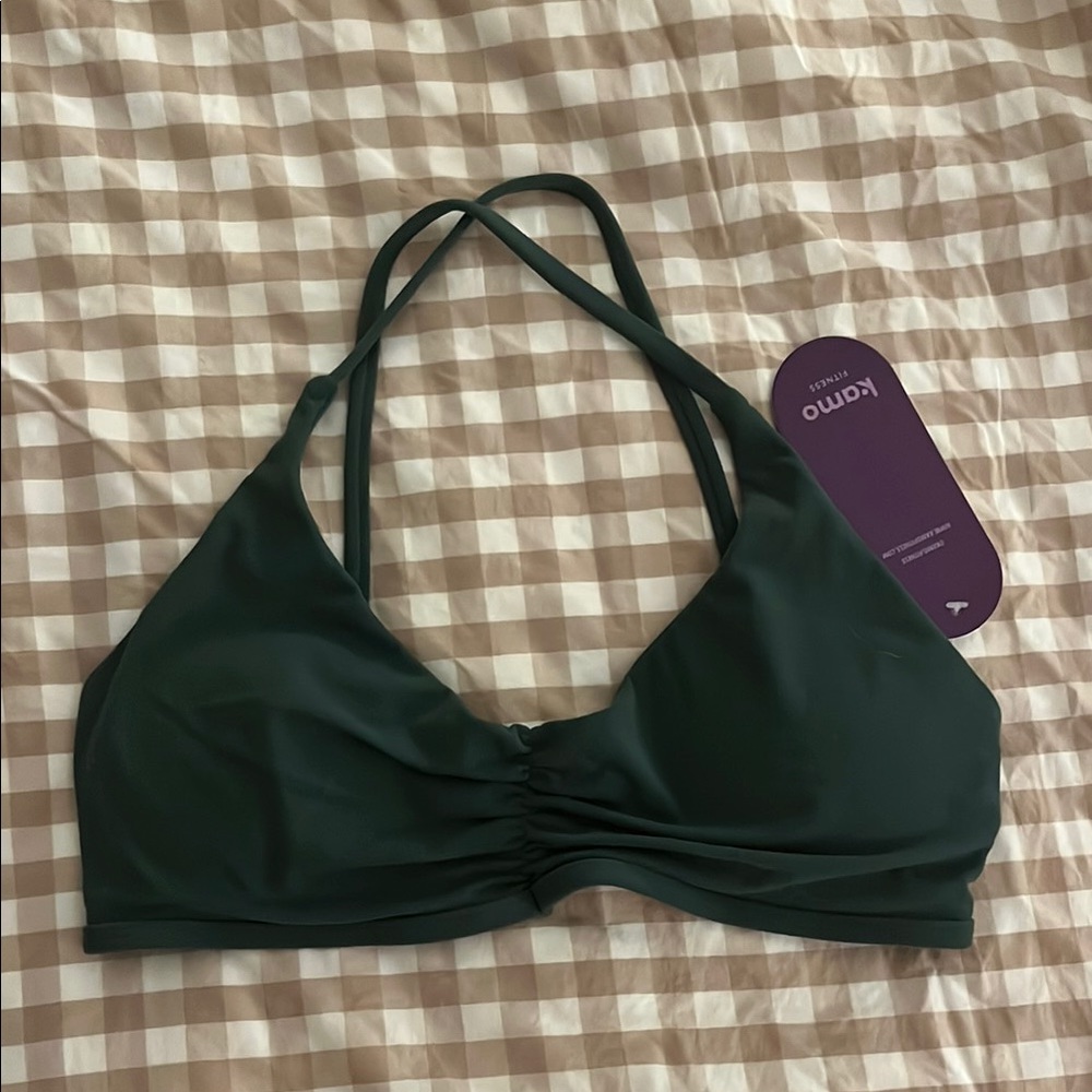 Kamo Fitness Deep Green Sports Bra